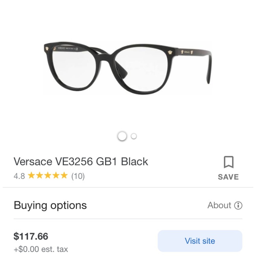 Versace glasses